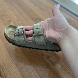 Birkenstock Arizona Soft Footbed Sandals in taupe